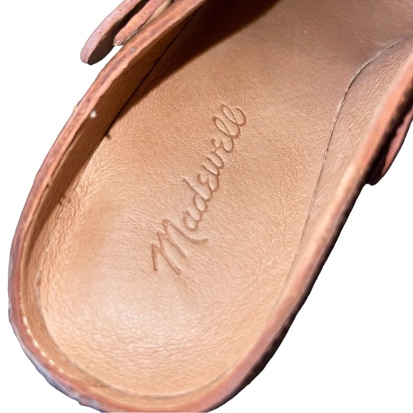 Madewell The Willa Convertible-Strap Mule Leather English Saddle - Picture 7 of 11